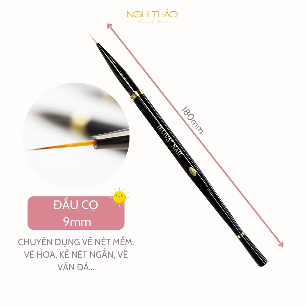 Cọ nét nail 9mm Jeliva 01