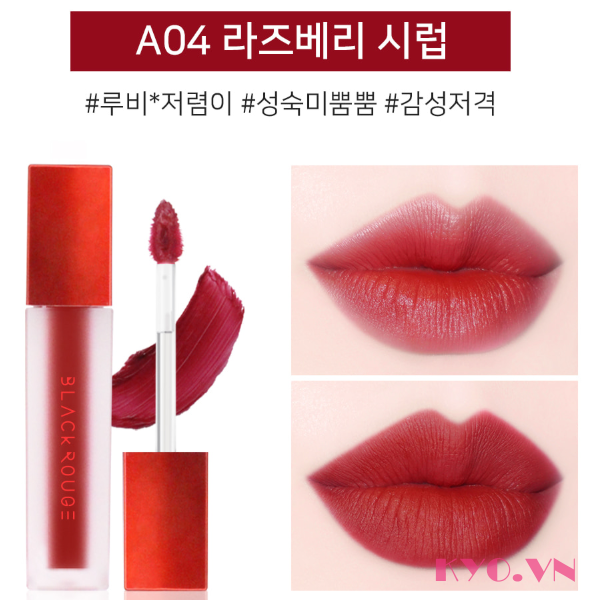 [HCM]Son Black Rouge A04 Đỏ Trầm ( CHÍNH HÃNG )