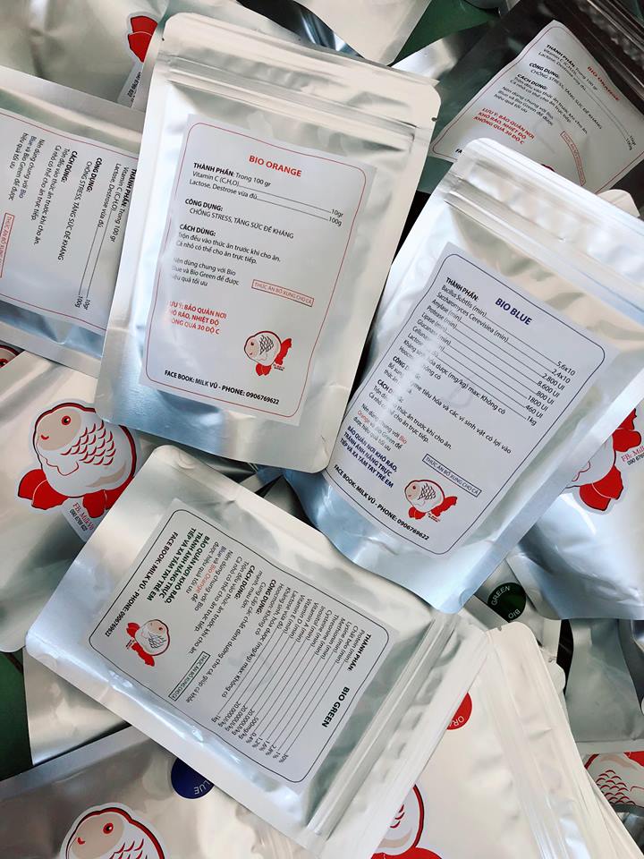 THỨC ĂN BỔ SUNG DINH DƯỠNG CHO CÁ (BIO GREEN- BIO BLUE- BIO ORANGE)