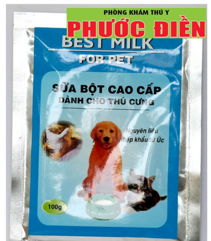 BEST MILK FOR PET - Sữa bột cho chó, mèo (10 gói/đơn)