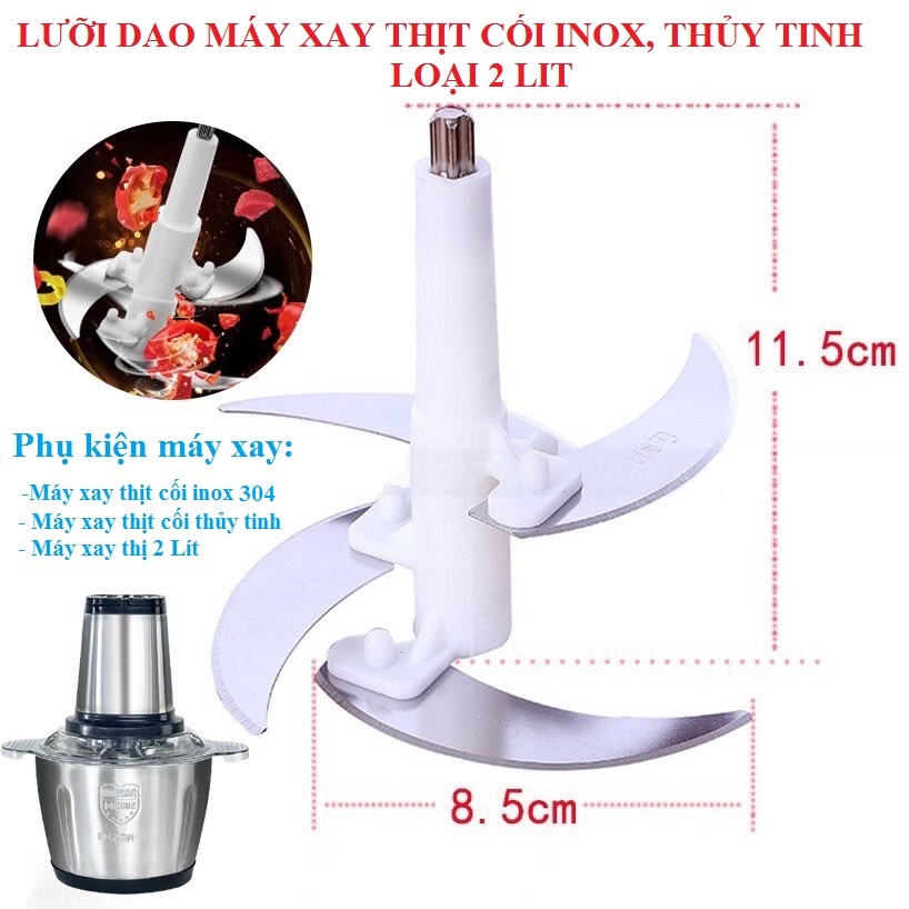 Lưỡi dao Máy xay thịt inox dung tích 2L