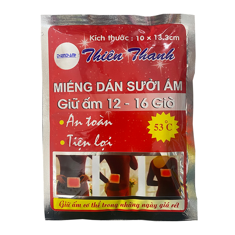 Hộp 10 miếng dán ấm / miếng giữ nhiệt Thiên Thanh