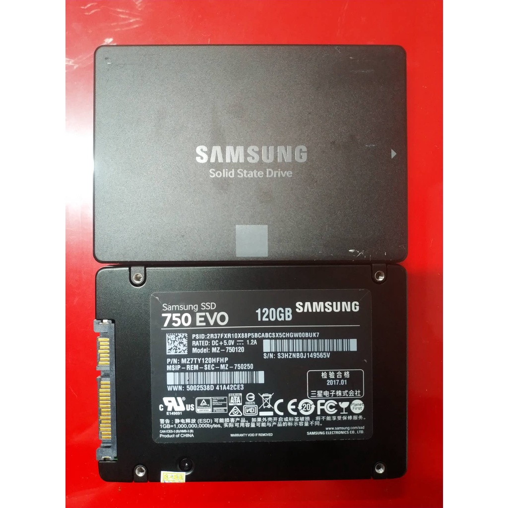 SSD Samsung Evo 750 120G cũ sức khoẻ tốt