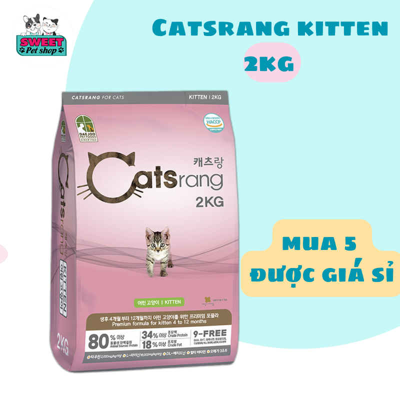 Catsrang - Thức ăn hạt cho mèo nhỏ Catsrang Kitten  2Kg [PET UNIVERSE]