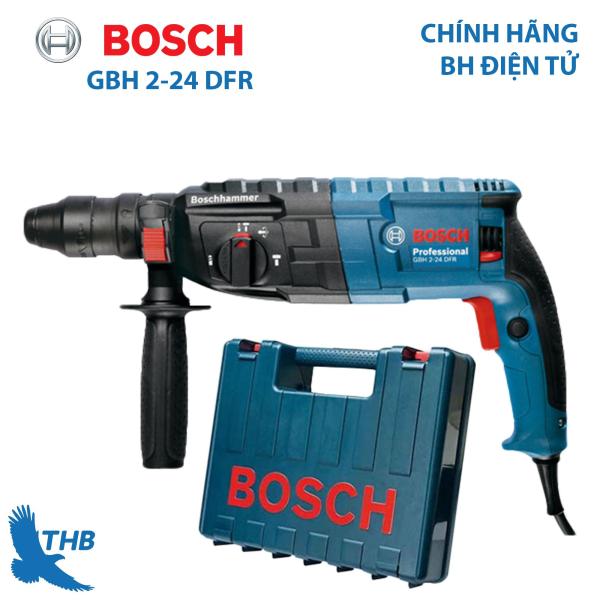 Máy khoan búa Máy khoan đục bê tông Bosch GBH 2-24 DFR công suất 790W mũi khoan búa 24mm Bảo hành 12 tháng Thay đầu cặp khoan sắt dễ dàng