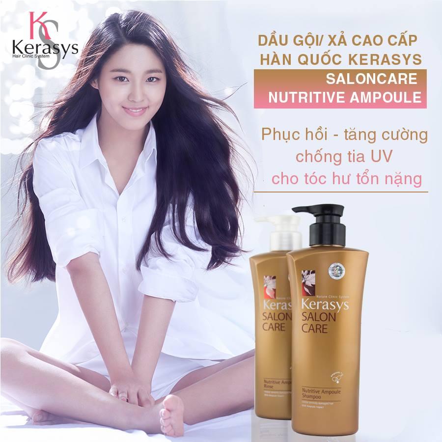Dầu Gội/Xả Kerasys Salon Care Nutritive Hàn Quốc 600ml