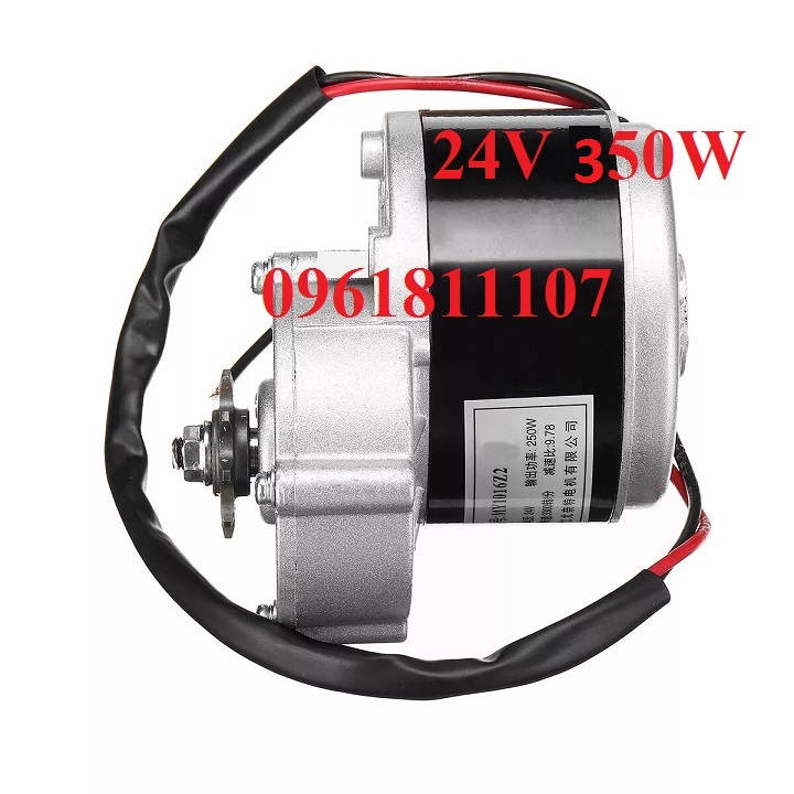 Kit chuyển xe đạp điên motor giảm tốc 24v 350w