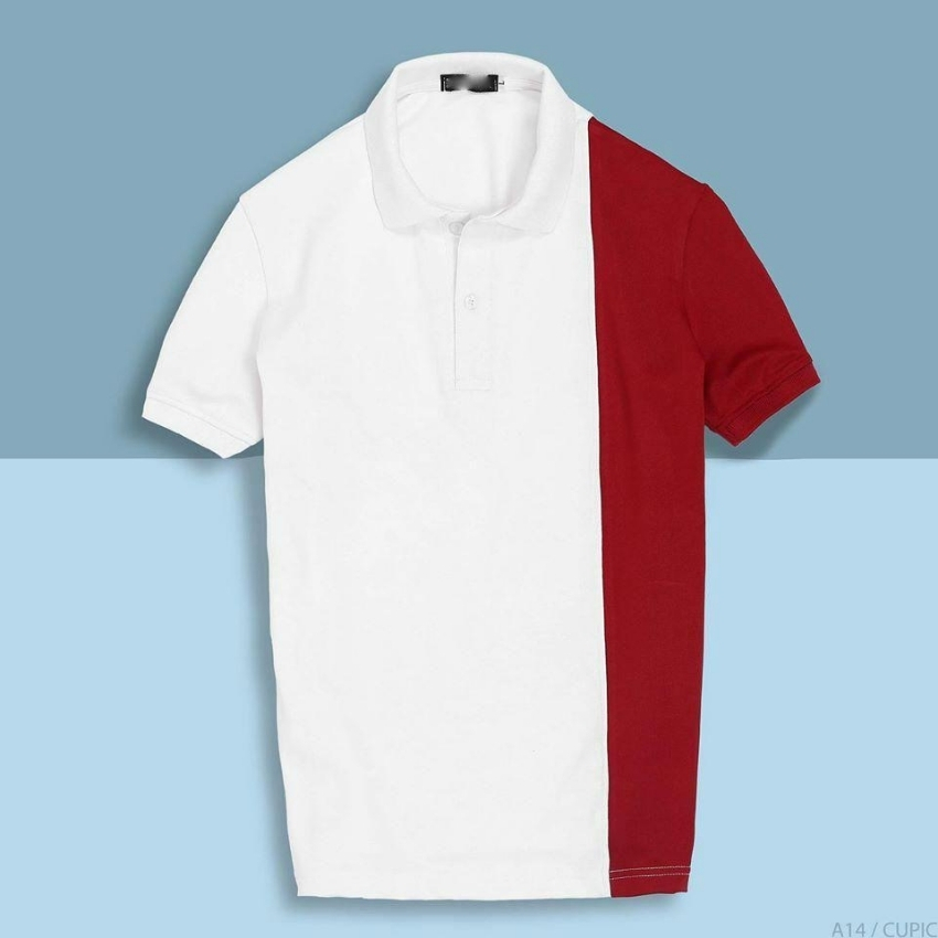 ÁO THUN NAM CÓ CỔ PHỐI 2 MÀU CỰC HOT-( PONIVALAZA SHOP)