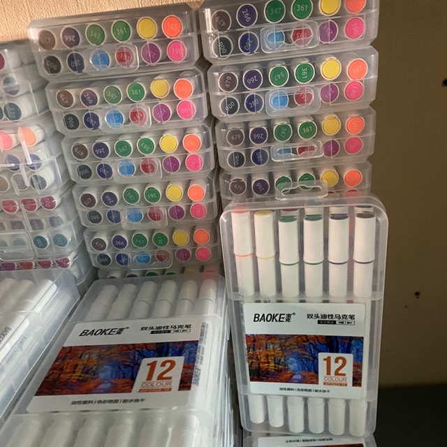 Bút lông tô vẽ màu 12 màu