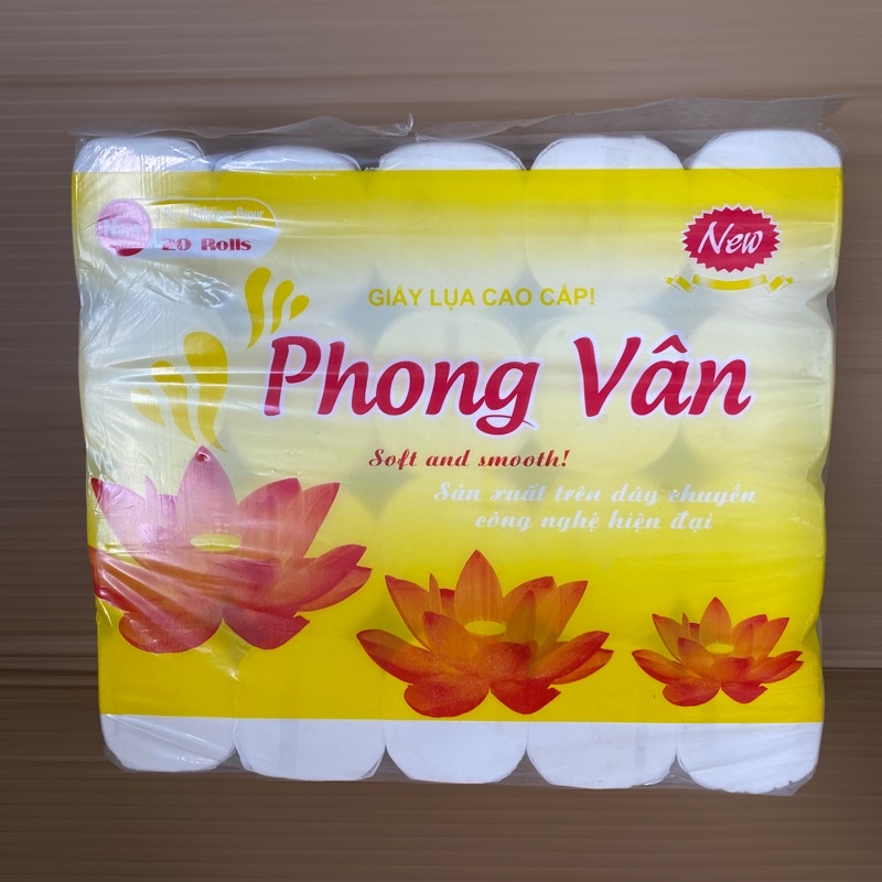 Giấy Vệ Sinh Phong Vân 20 Cuộn Dai Mềm Mịn