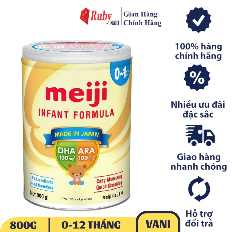 [Date T7/25][ FREESHIP MAX ]Sữa Bột Meiji Infant Formula 800g (0-12 tháng)
