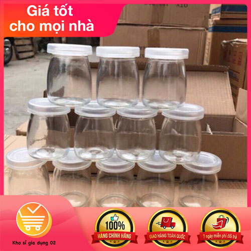 Combo 12 Hũ Thủy Tinh Làm Sữa Chua