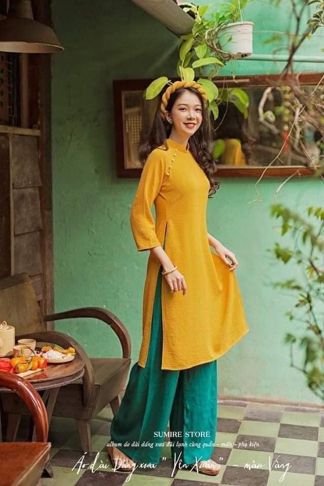 Cách tân chất lụa tây thi cao cấp dáng xuông hiện đại
