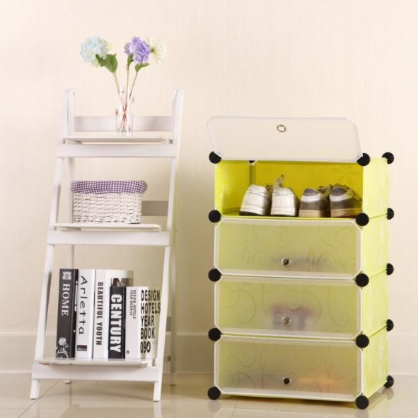 [HCM]TỦ GIÀY LẮP GHÉP 4 NGĂN
