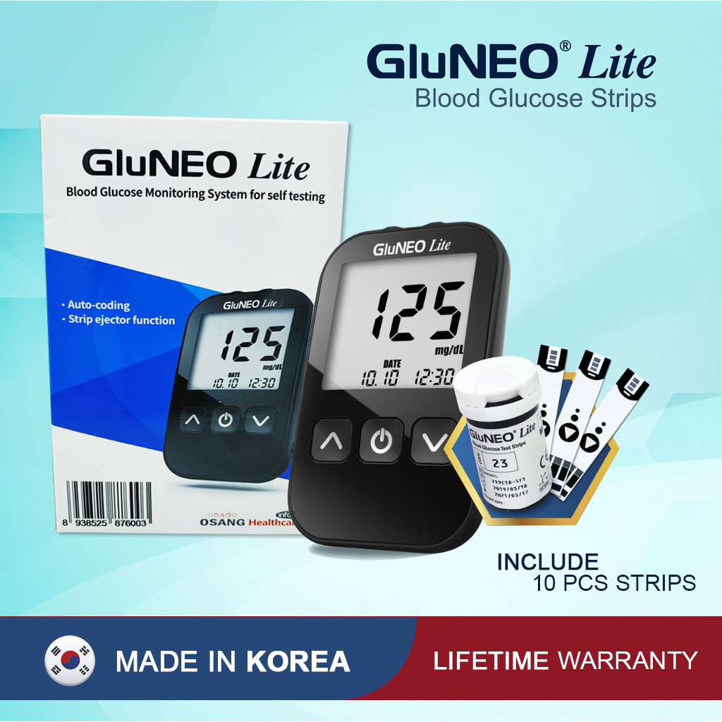 Que thử đường huyết GluNeo lite hộp 20 Test