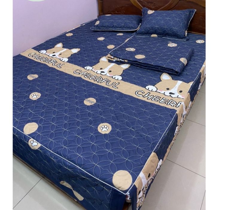 (Chăn hè, chăn thu đông) Vỏ chăn trần bông, vỏ mền lồng được ruột mẫu Bò sữa xanh 1m8x2m - Hàng loại 1 dày dặn, chất siêu đẹp, có khoá kéo
