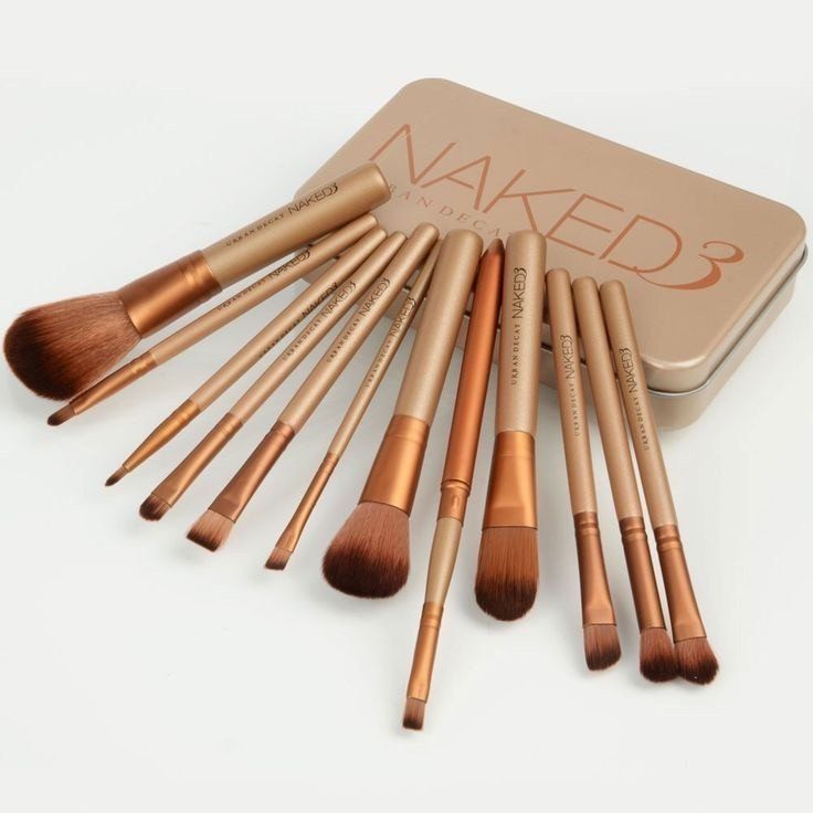 [HCM]Bộ Cọ Trang Điểm Naked 12 Cây Lông Mềm