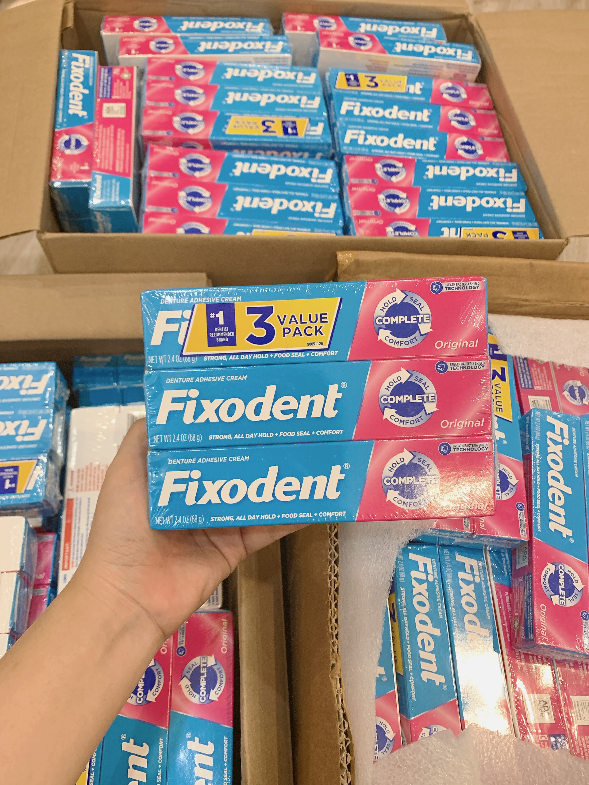 Keo Dán Hàm Răng Giả Fixodent Mẫu Mới