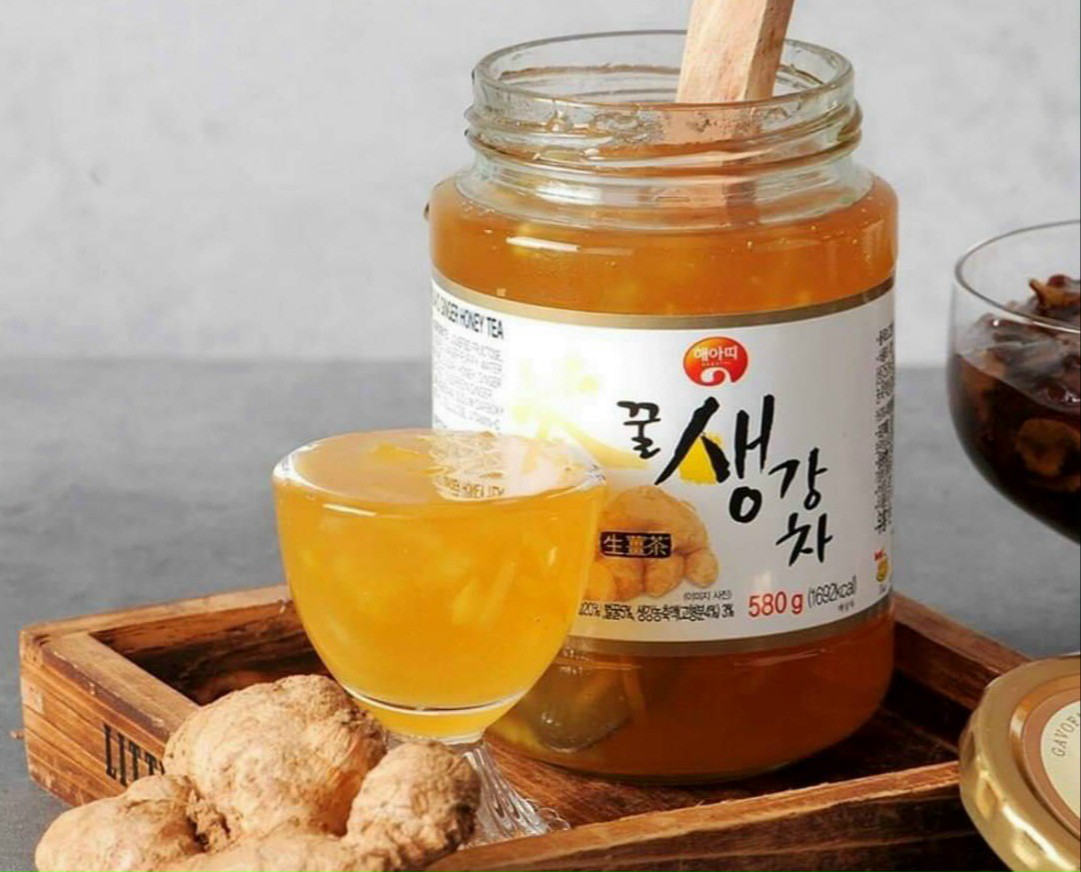 Mật ong gừng ,lọ 580g HÀN QUỐC