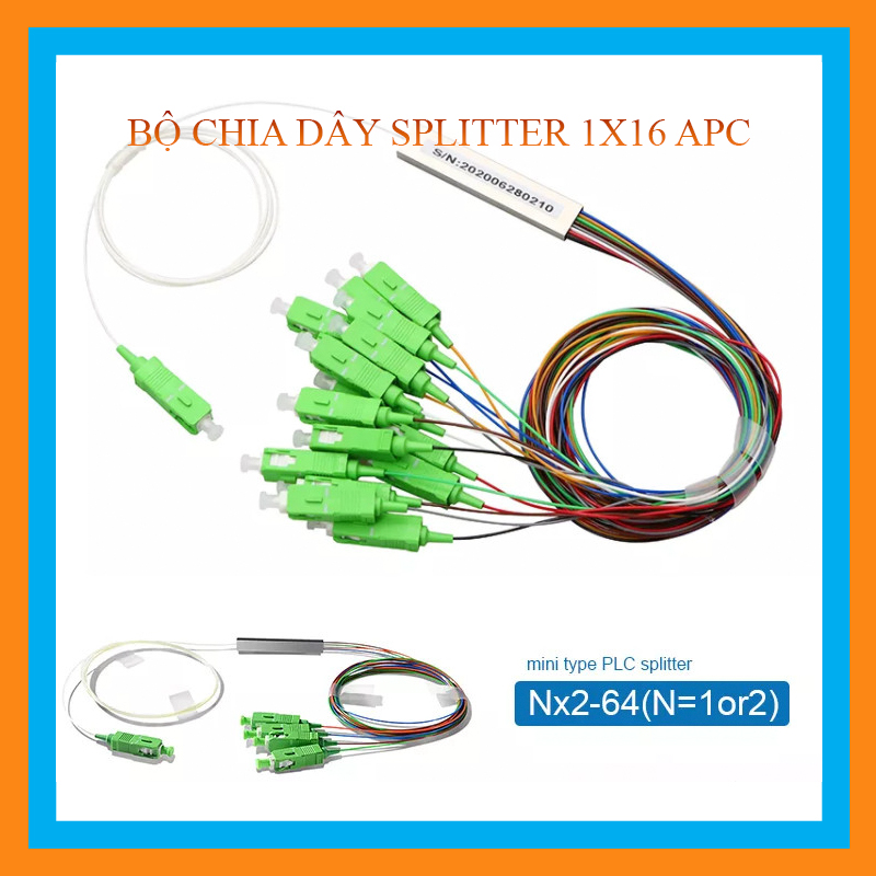 Bộ chia quang Splitter 1x16 (Optical Splitter PLC 1x16)