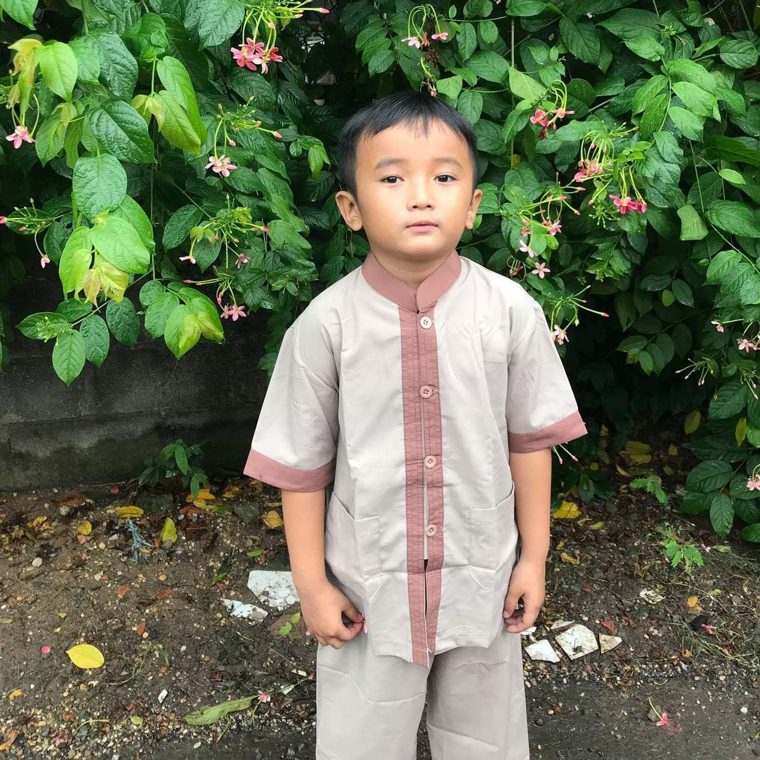 [HCM]Đồ lam đi chùa bé trai