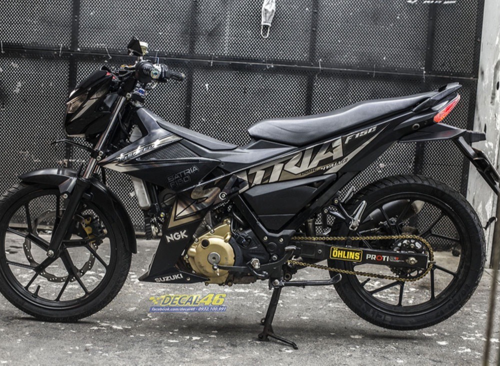 Tem xe Satria fi crom