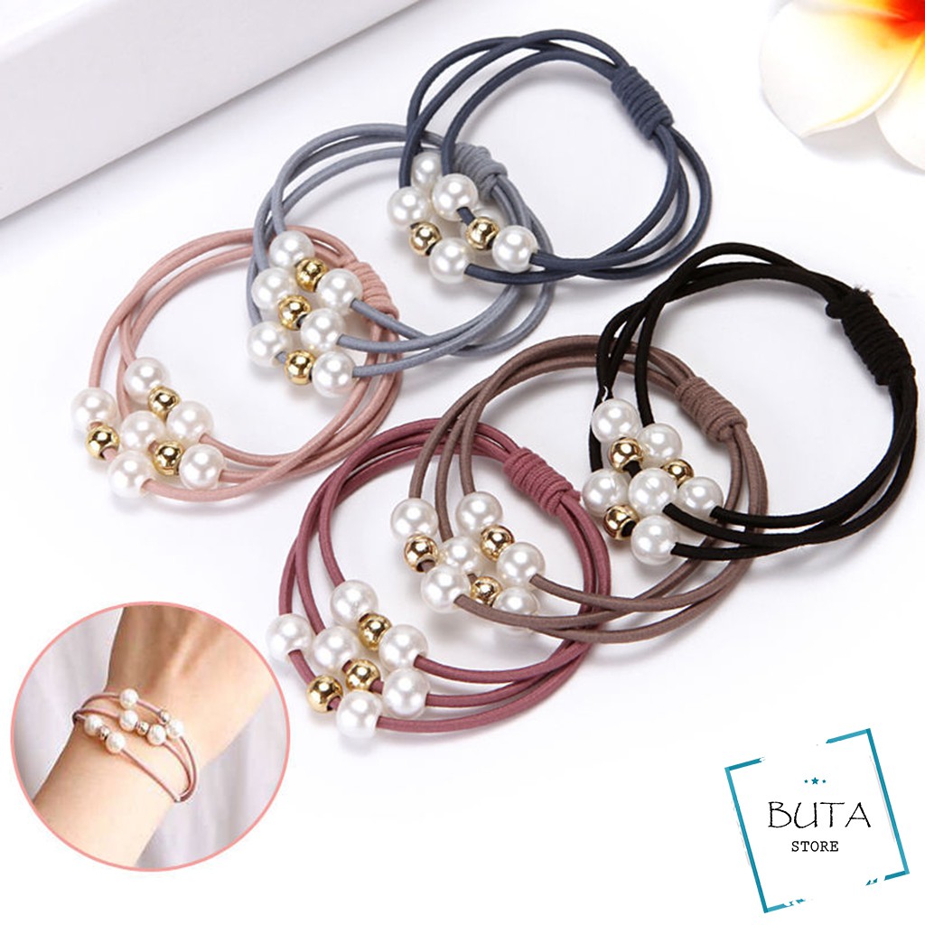 Dây Buộc Tóc Trân Châu Trắng Buta CT0