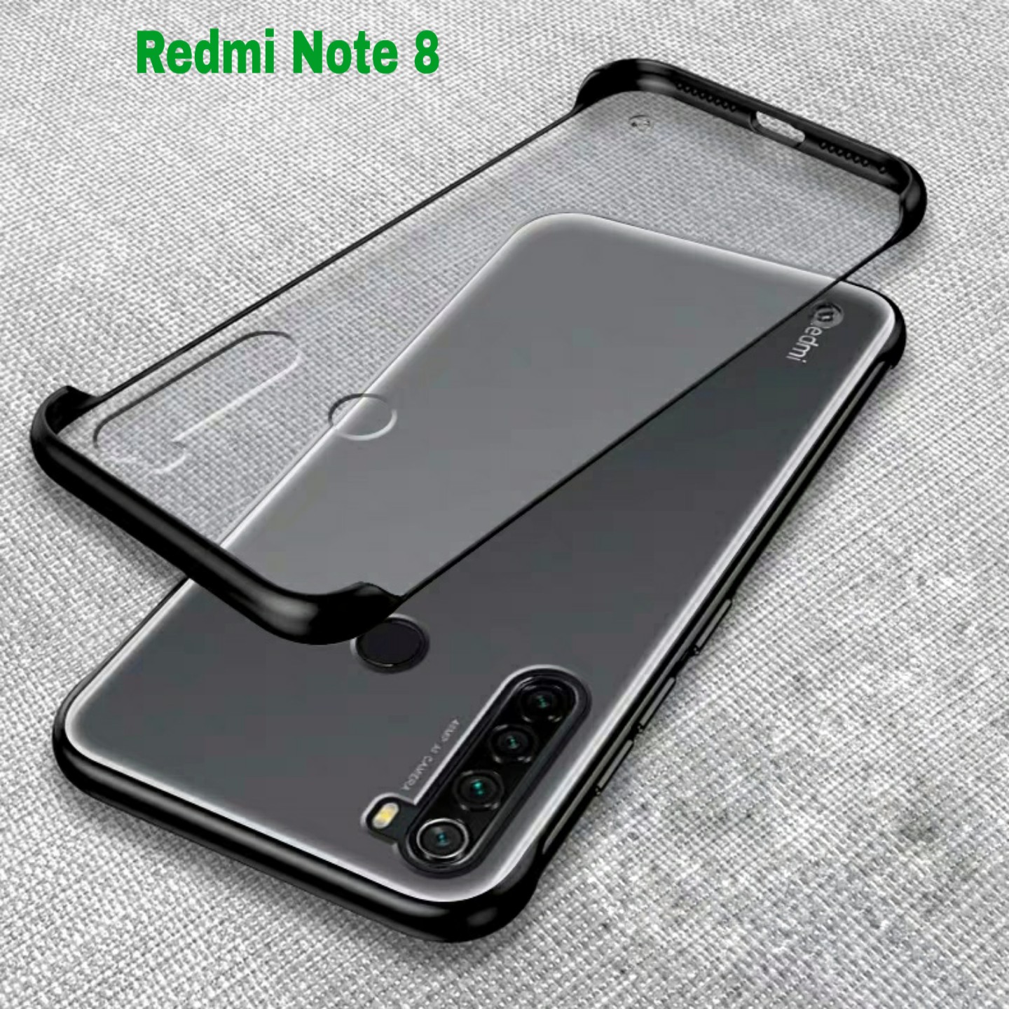 Ốp lưng Xiaomi Redmi Note 8 trong nhám mờ siêu mỏng không bo cạnh