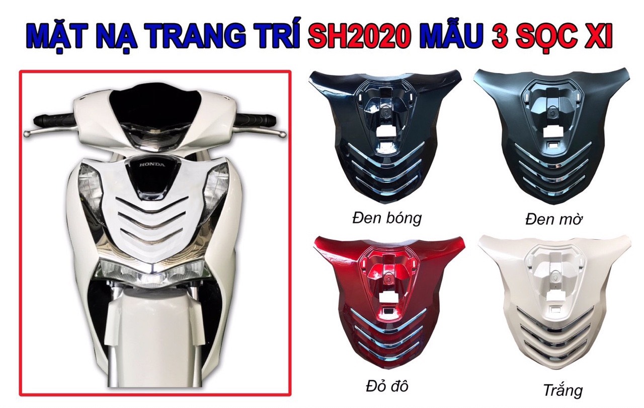 MẶT NẠ SH 2020 - 2021 MẪU V2 3 SỌC