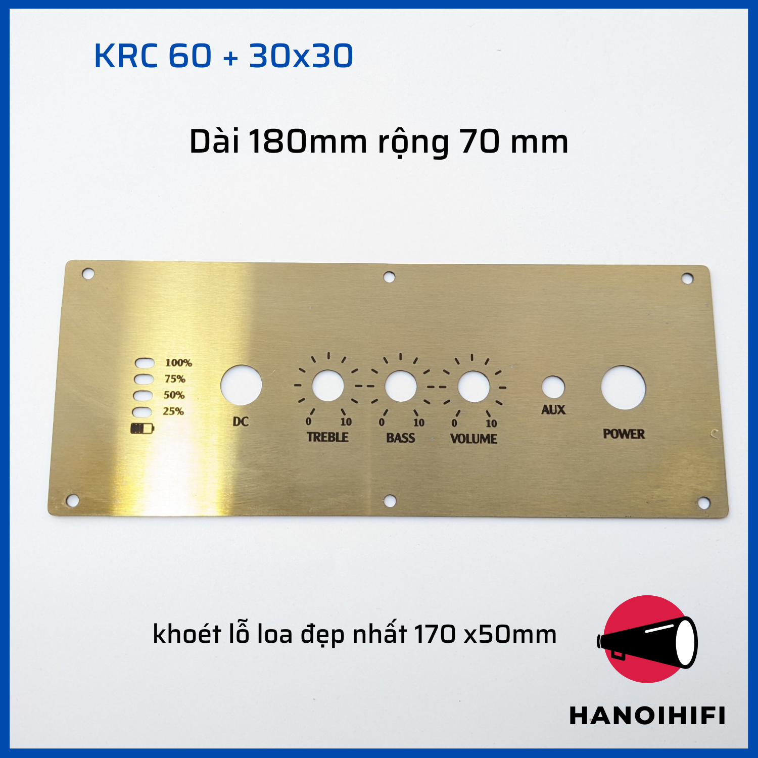 Mạch KRC khuếch đại âm thanh bluetooth 2.1 30x30+60w chỉnh bass treble volume, chế loa bluetooth