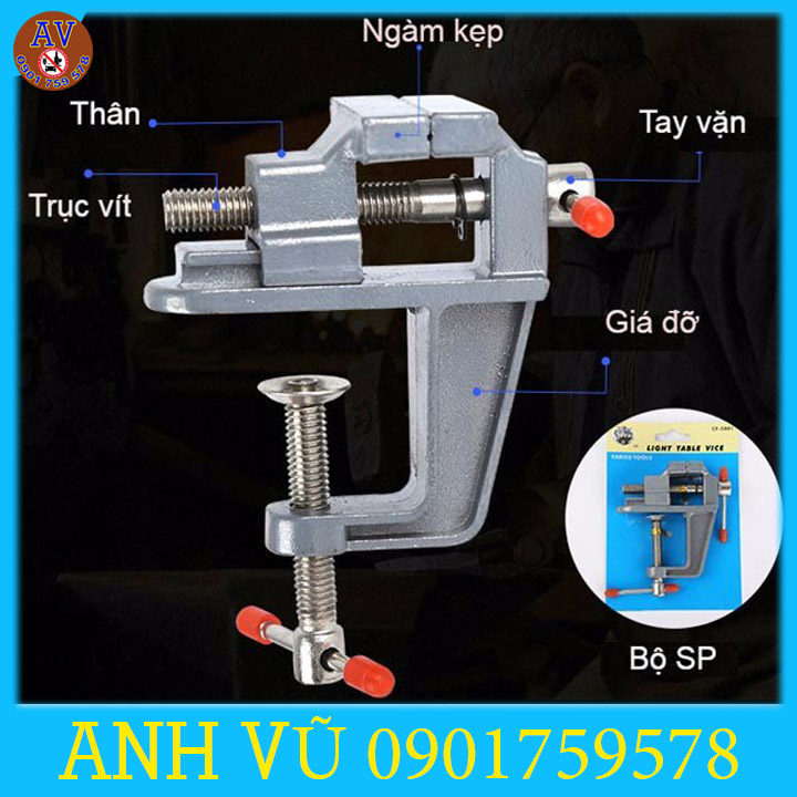 Ê tô kẹp bàn mini