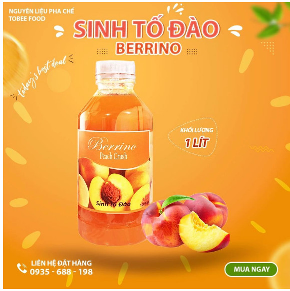 [HCM]SINH TỐ ĐÀO - BERRINO ĐÀO 1L