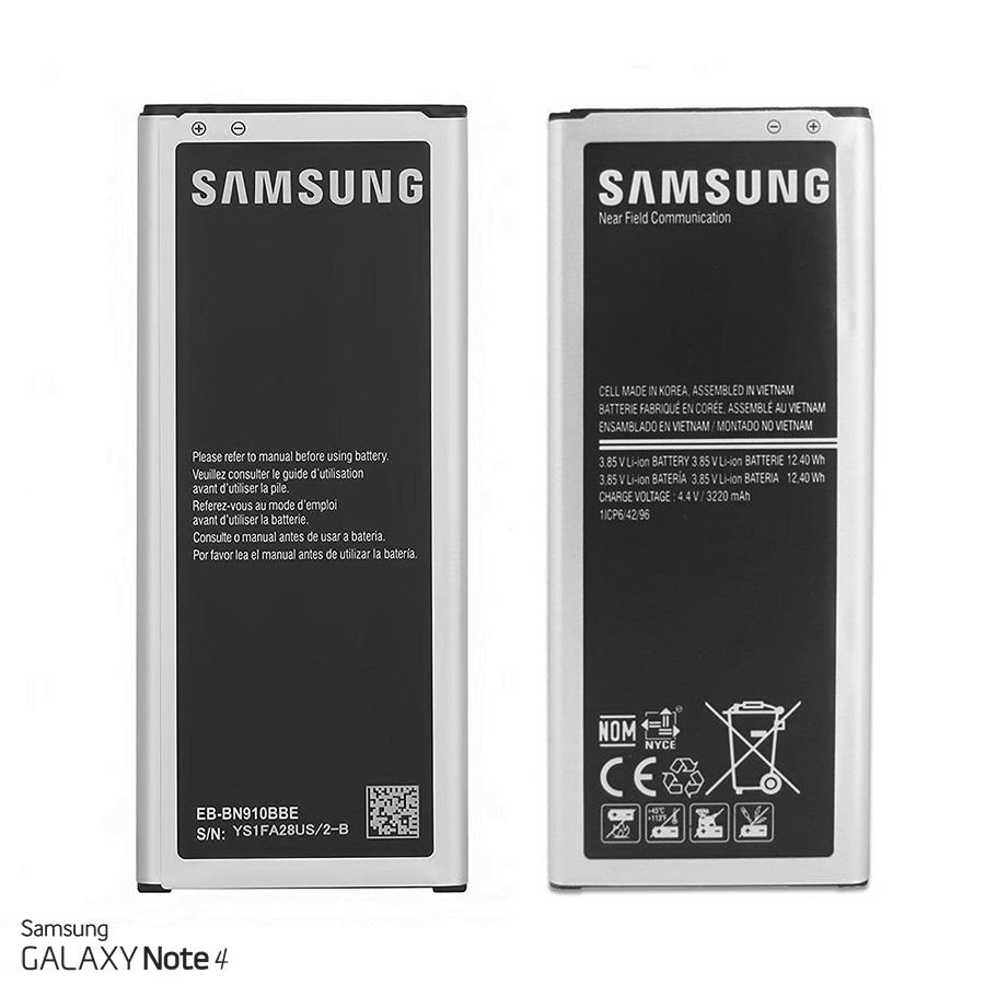 [HCM]PIN SAMSUNG NOTE 4 /N910 (EBBN910BBUSTA/3220mAh) ZIN