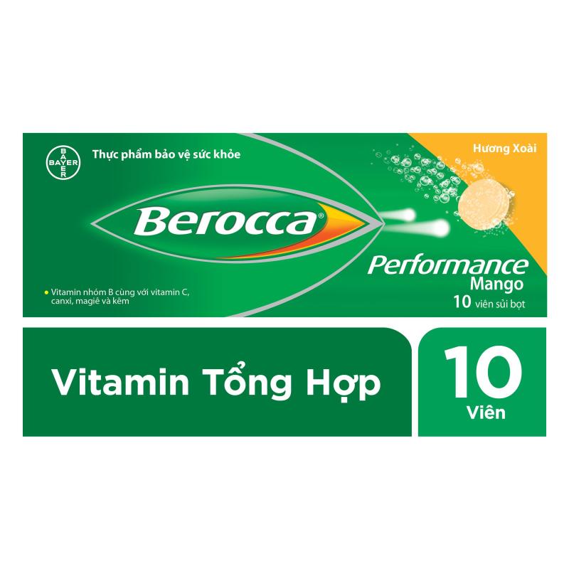 Viên sủi bổ sung Vitamin Berocca Performance 10 Viên cao cấp