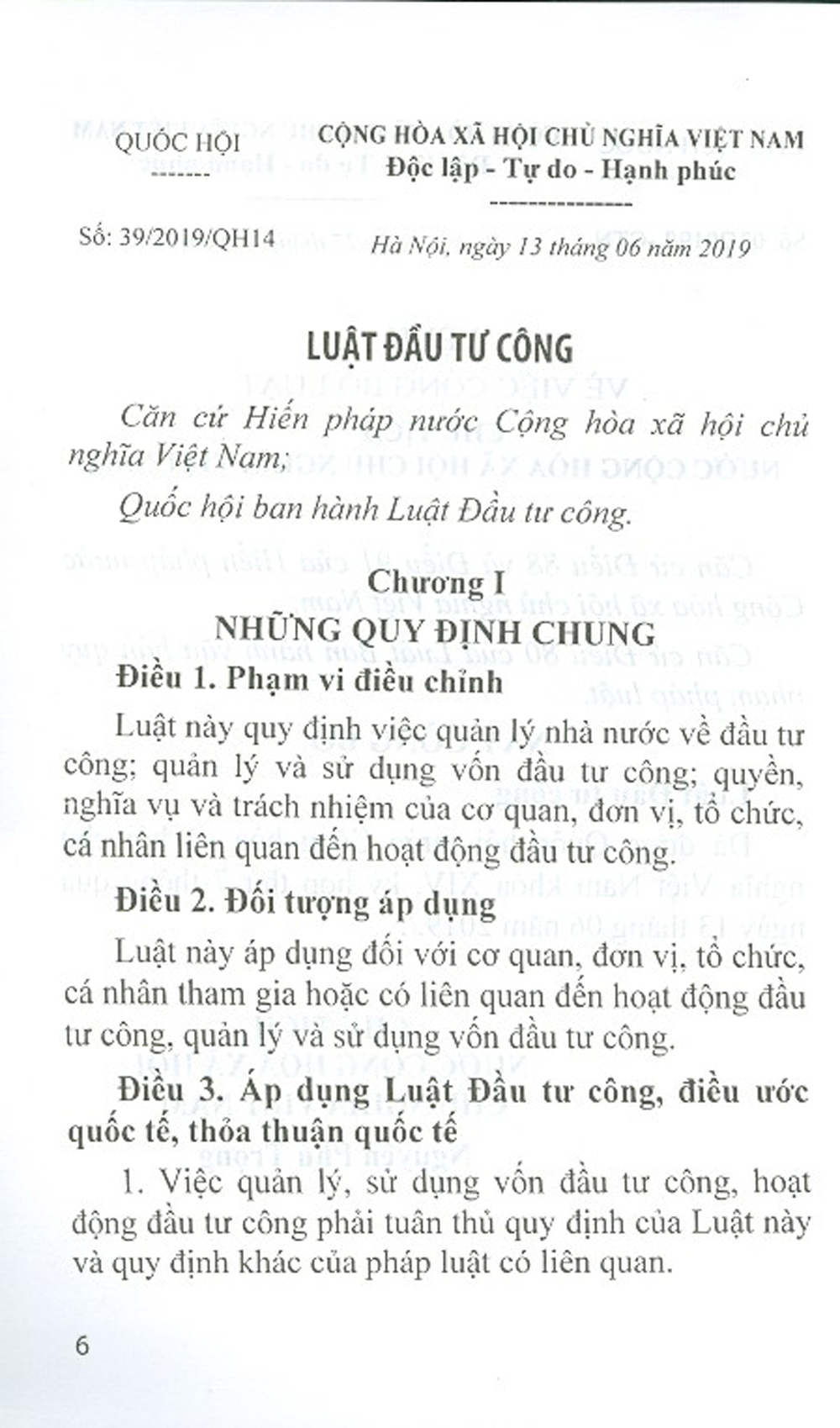 Luật Đầu Tư Công