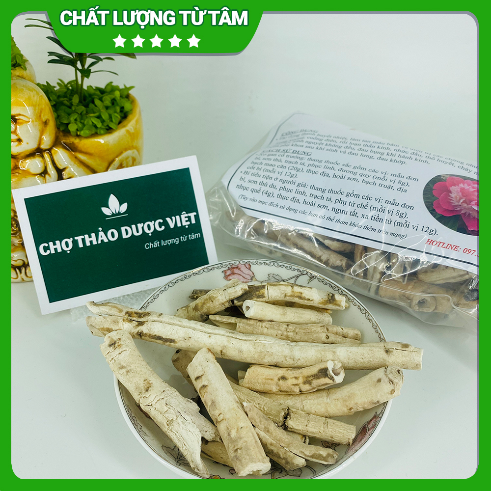 Đan bì khô 100g, mẫu đơn bì, đã rút lõi, hỗ trợ giảm đau xương khớp, điều hòa kinh nguyệt