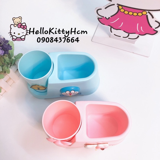[HCM]Khay Cắm Bàn Chải Kem Đánh Răng Kitty Và Mon
