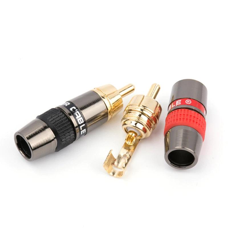 [HCM]Jack RCA Monster đực Jack RCA hàn dây tín hiệu bằng đồng