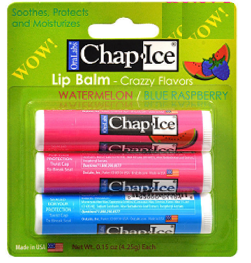 Son Dưỡng Môi Chap-Ice Lip Balm set 3 * 4.25g