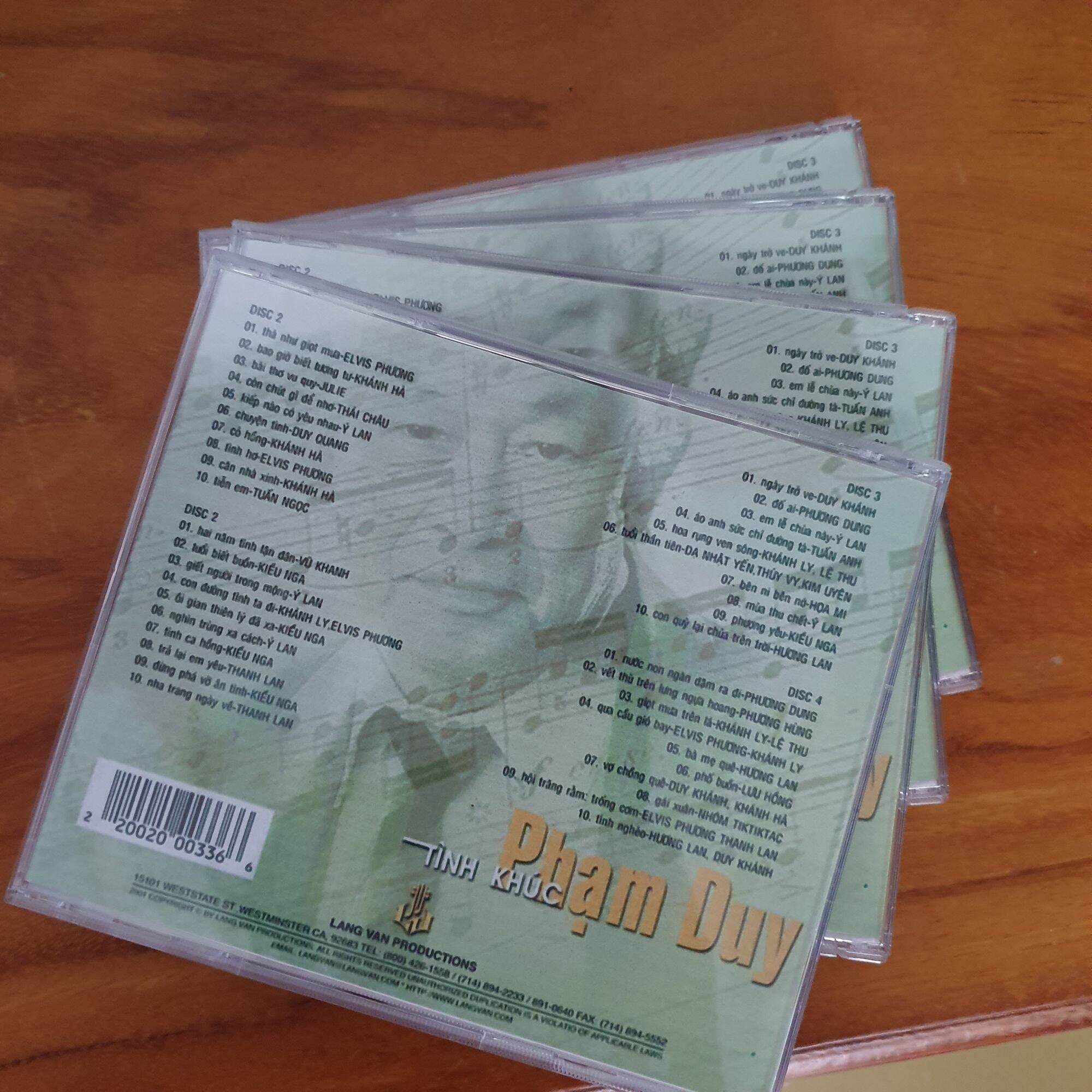 [MDCD] Đĩa CD Tình Khúc Phạm Duy - 4 CD