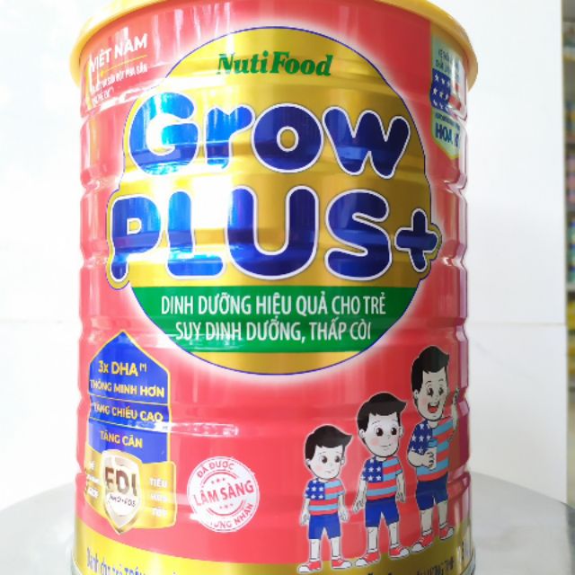 Sữa bột Nuti Grow Plus Đỏ 1,5kg date 7/2024