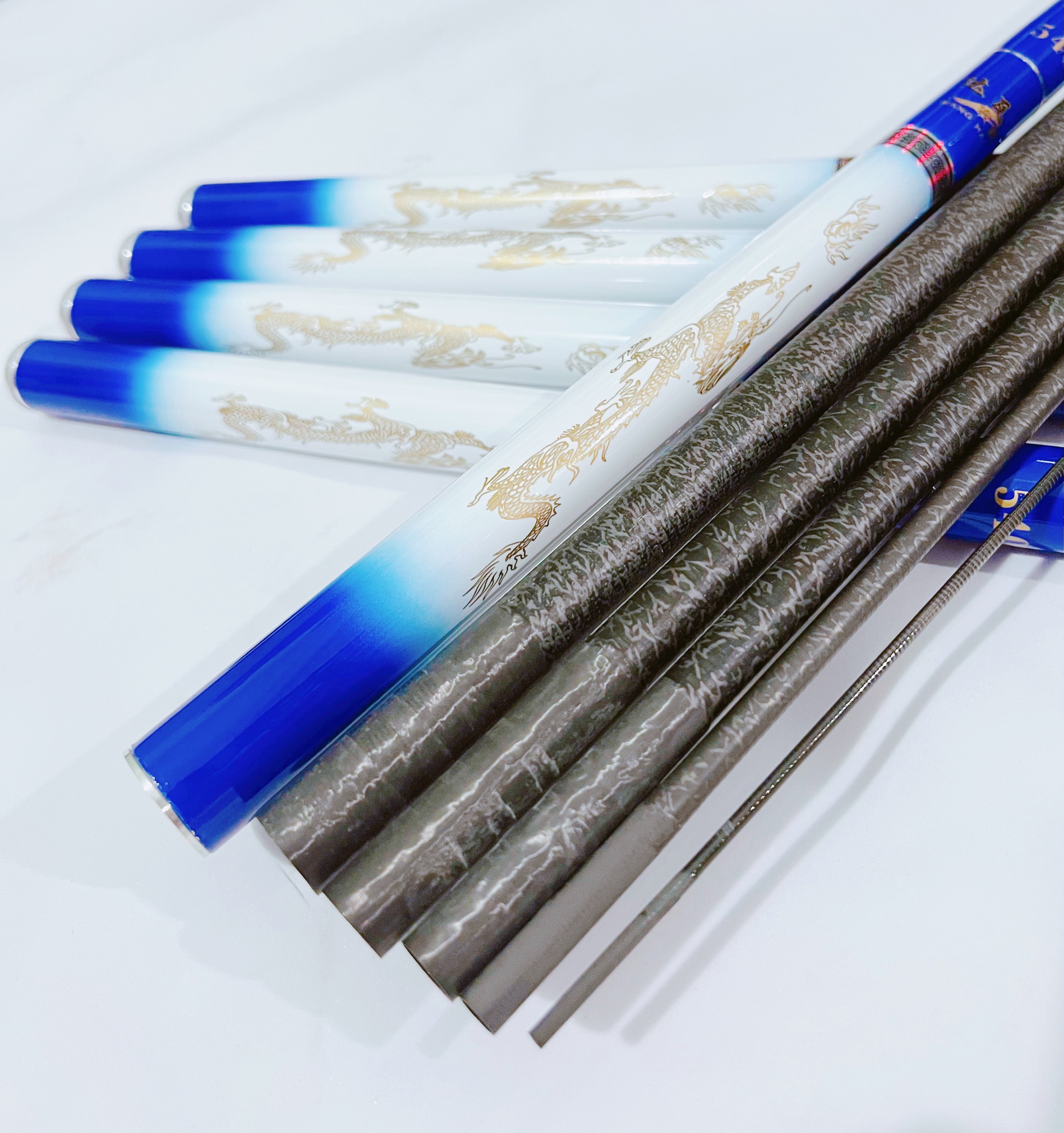 Cần Câu Tay NGỌC LONG 5H  carbon vân đá (Tặng kèm Ngọn)