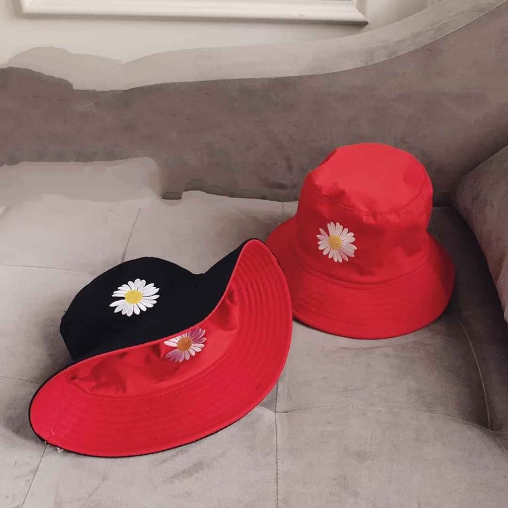 [HCM]Nón Bucket Tai Bèo CÚC G-Dragon 2 Mặt