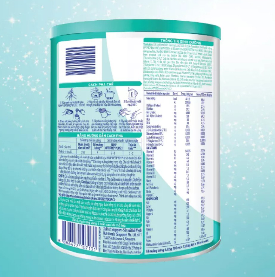 Sữa Bột Nestlé NAN OPTIPRO PLUS 3 với 5HMO (MẪU MỚI)