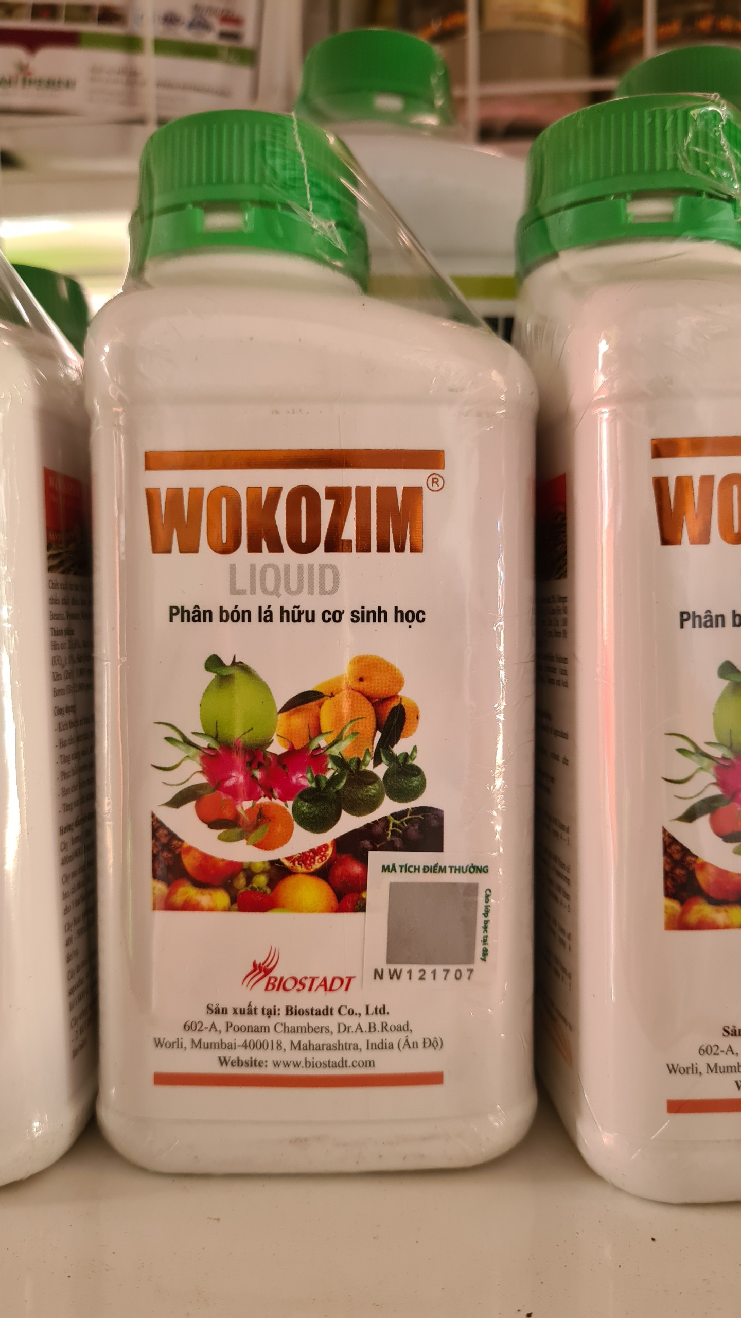 Phân bón lá huữ cơ sinh học wokozim
