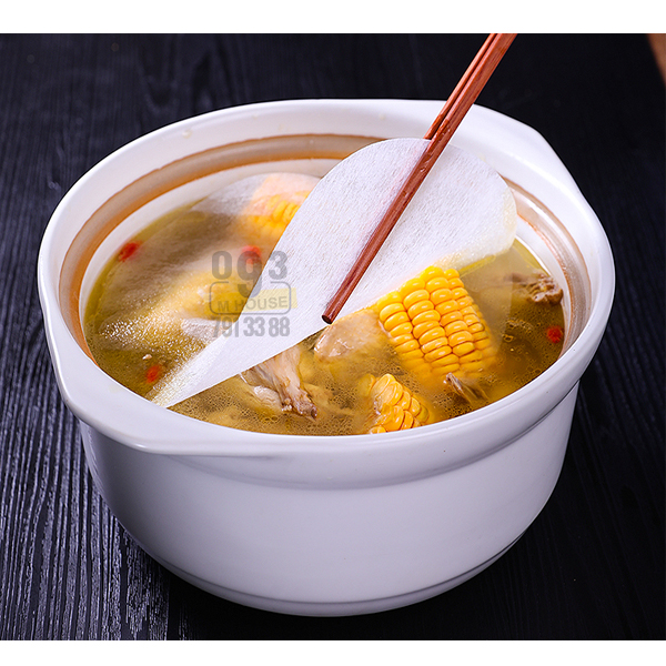 Bộ Giấy Thấm Dầu Mỡ Thức Ăn Nấu Canh Súp Giấy Lọc Dầu Thực Phẩm