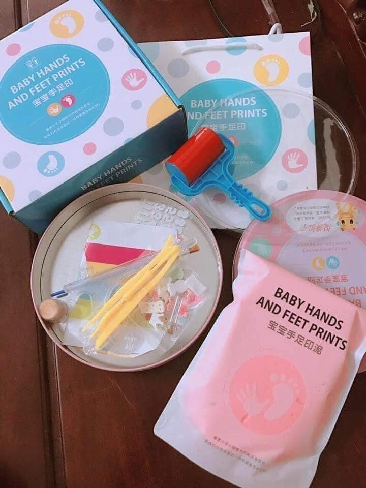 Hộp In Dấu Đồ Chơi, Dấu Chân Tay Cho Bé, Lưu Giữ Hình Bàn Tay Bàn Chân Nhỏ Xinh Của Bé