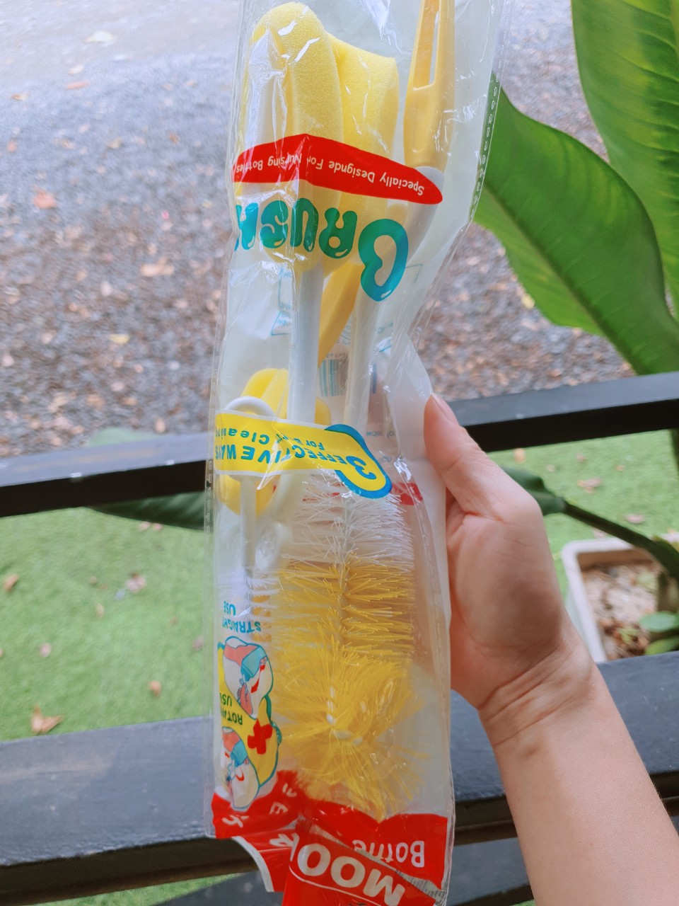 BỘ CỌ RỬA BÌNH SỮA 4 CHI TIẾT, CỌ RỬA BÌNH SỮA, RỬA NÚM CHO BÉ