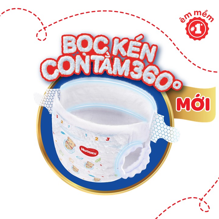 [GIẢM THÊM 20K ĐƠN 599K][Tặng 10 miếng] Tã dán sơ sinh Huggies mới S56 (4kg-8kg)-Gói 56 miếng