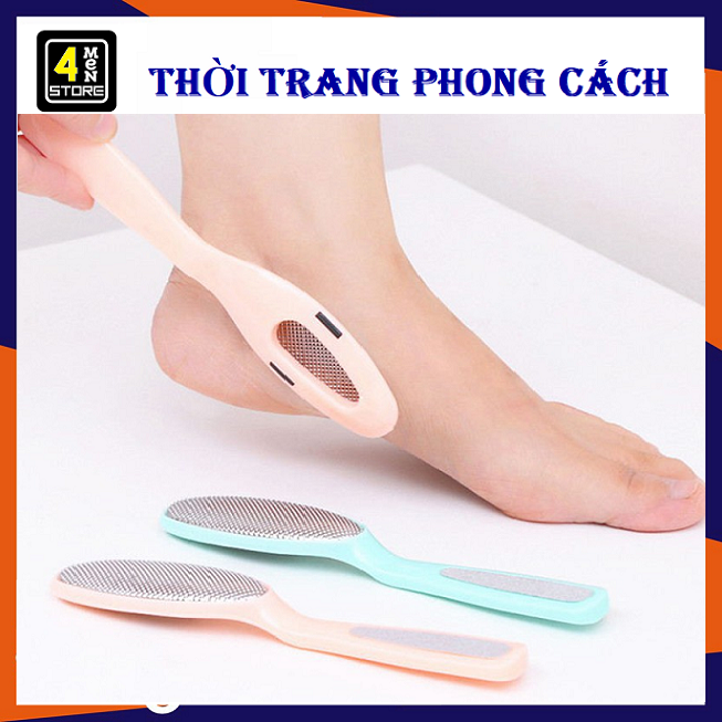 Cây Chà Gót Chân Tẩy Tế B.ào C.hết 2in1 inox - Dụng Cụ Chà Gót Chân 2in1 Giúp Loại Bỏ Vết Chai Sần Và Chăm Sóc Da Chân